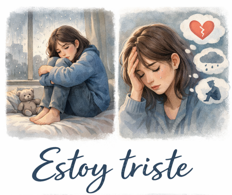 Estoy triste.