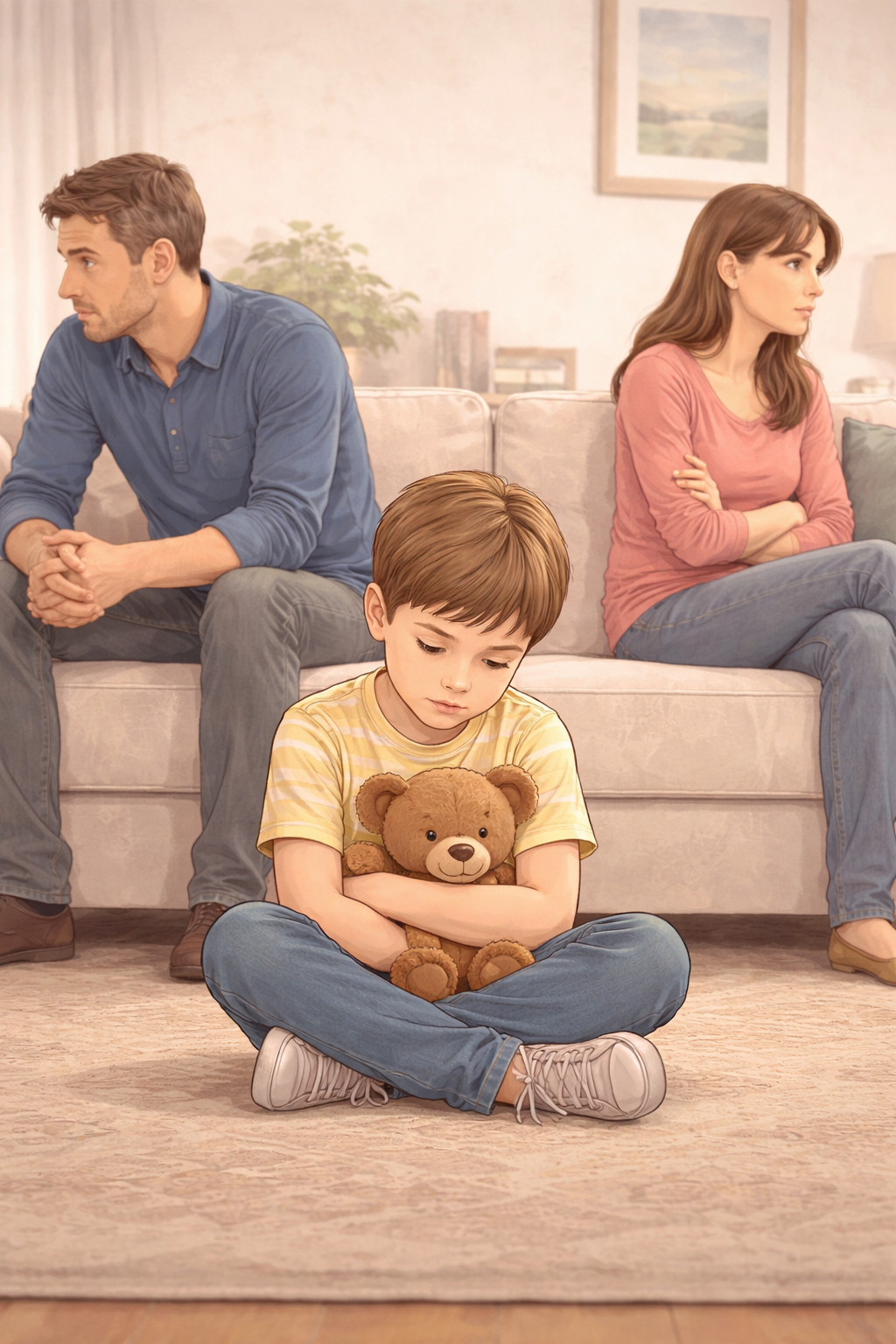Divorcio con hijos.