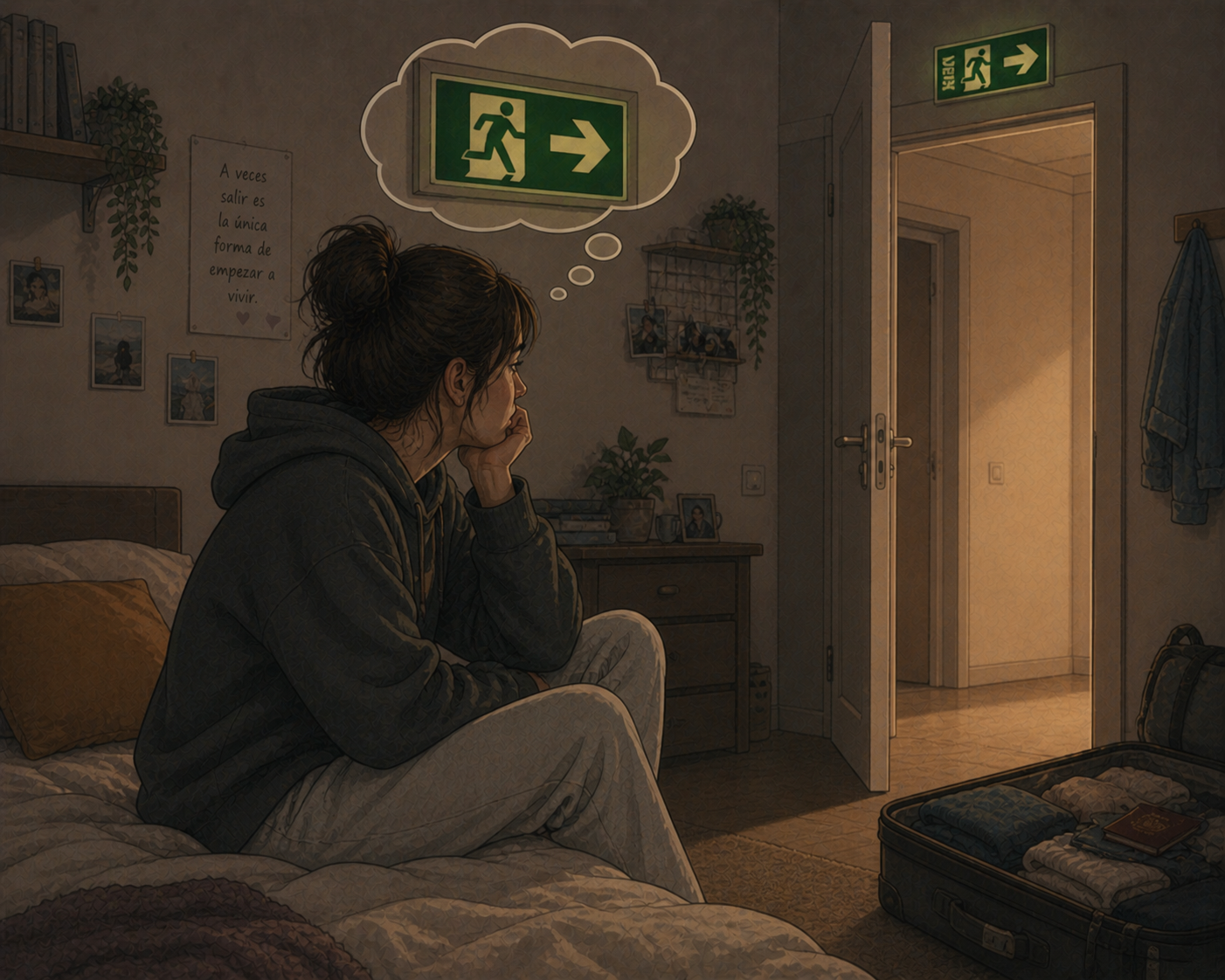 Me quiero ir de casa no aguanto más.